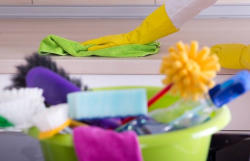 Complaint records being organised for a carpet cleaning company