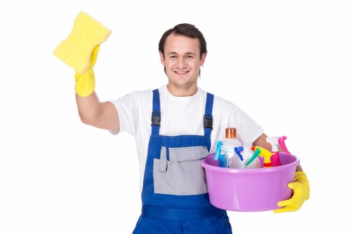 Kitchen deep clean during a move-out service in NW10