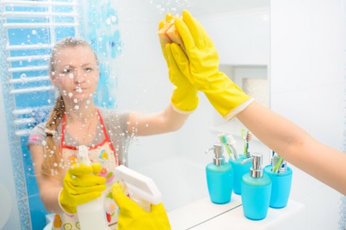 Deep cleaning of kitchen and bathroom areas in NW10